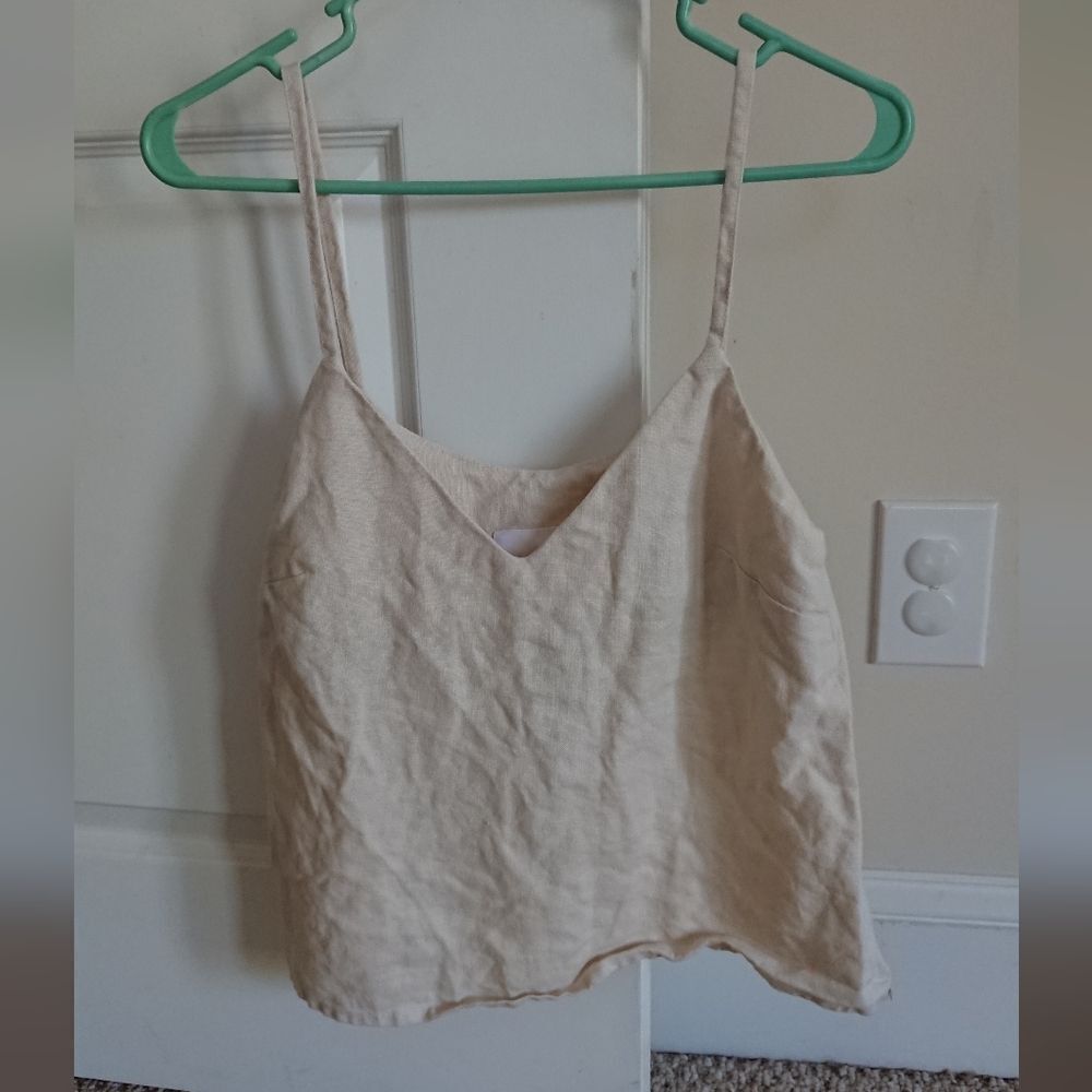 Luciana Quiroga Linen tank top size XS